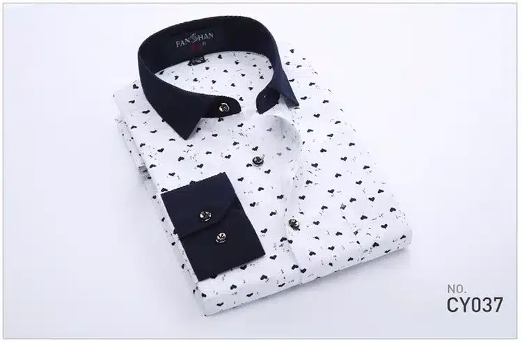 2017 Retro Floral Printed Man Casual Shirts Fashion Classic Men Dress Shirt Breathable Men's Long Sleeve Brand Clothing YN552 13