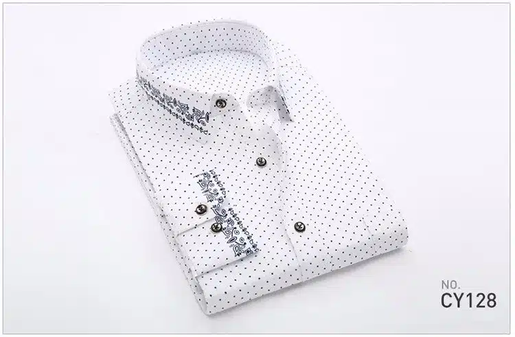 2017 Retro Floral Printed Man Casual Shirts Fashion Classic Men Dress Shirt Breathable Men's Long Sleeve Brand Clothing YN552 19