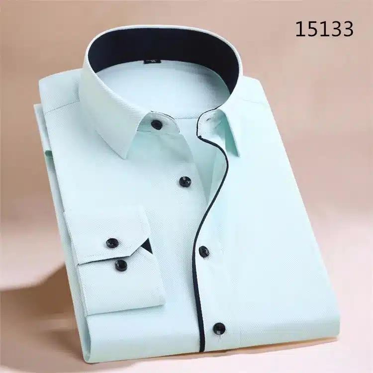 unisplendor Men Dress Shirts 2017 New Man Fashion Long Sleeve Slim Fit High Quality Solid Casual Business Shirt 4XL YN630 16