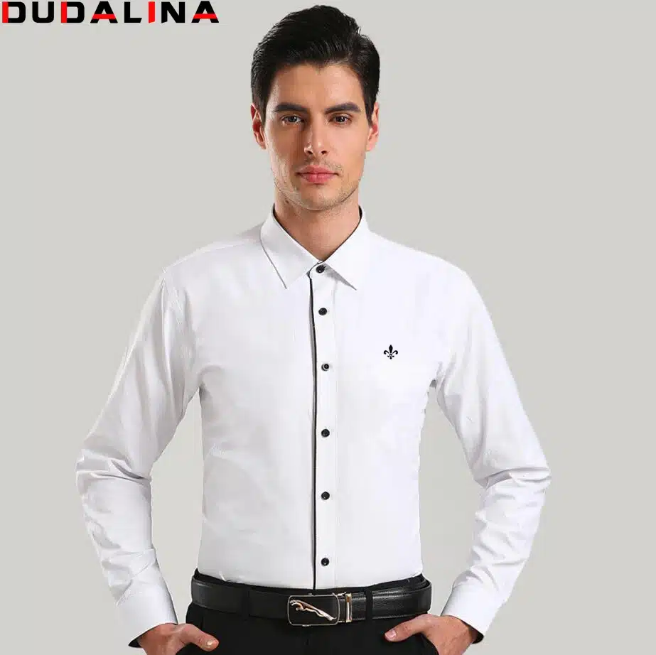 Dudalina Camisa Male Shirts Long Sleeve Men Shirt Brand Clothing Casual Slim Fit Camisa Social Striped Masculina Chemise Homme 11