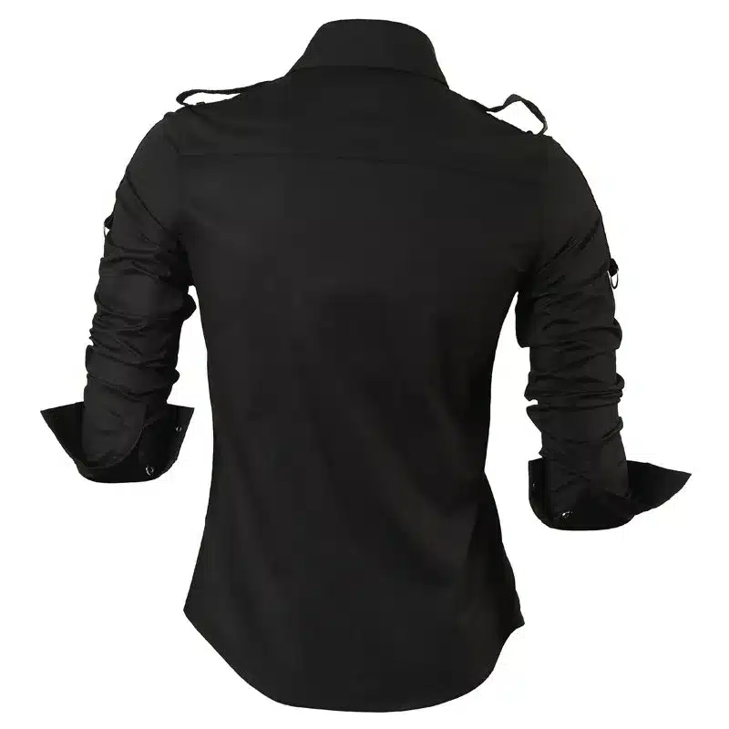 2017 New Fashion Casual slim fit long-sleeved men's dress shirts Korean styles cotton shirt 8371 17