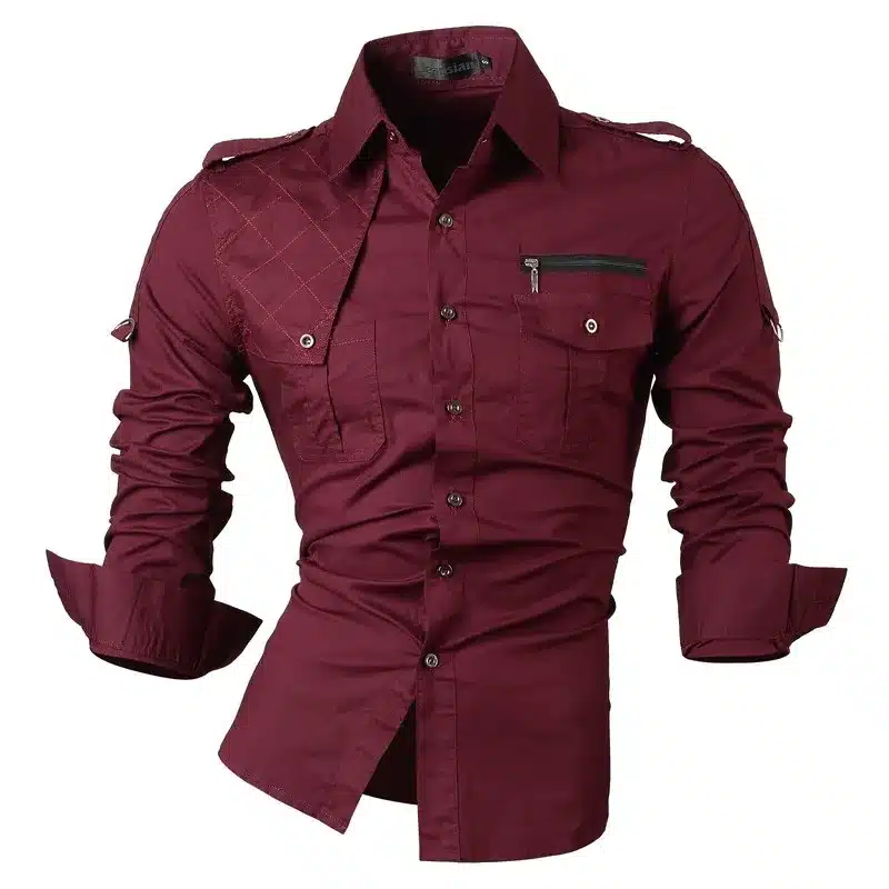 2017 New Fashion Casual slim fit long-sleeved men's dress shirts Korean styles cotton shirt 8371 20