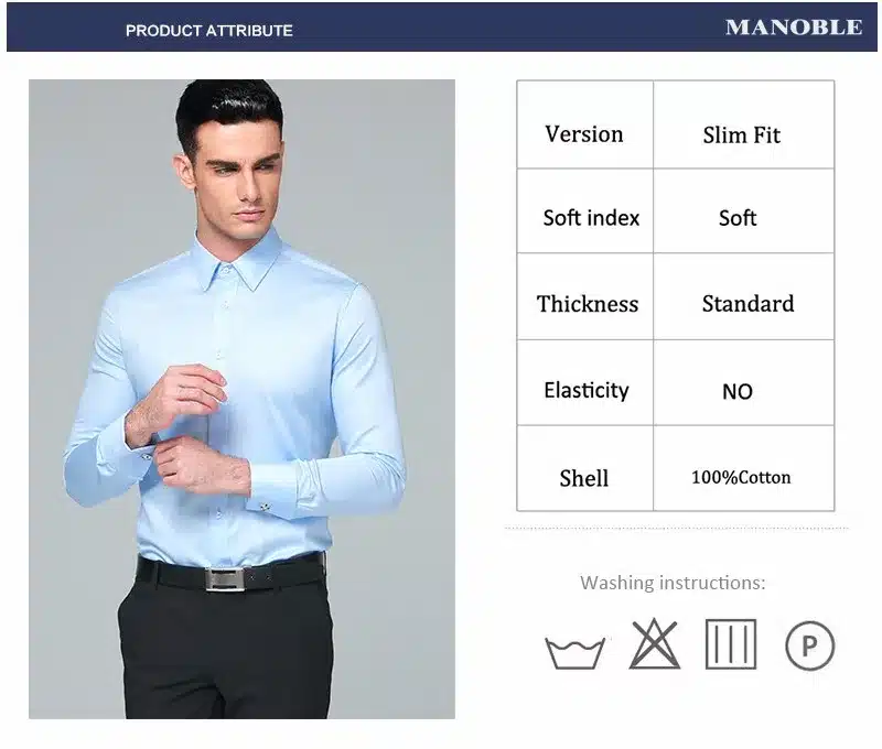 Men's Dress Shirt 100% Cotton 2016 Brands New Regular Fit Cufflink Shirts Business Long Sleeve Business Suits Shirts Solid Color 12