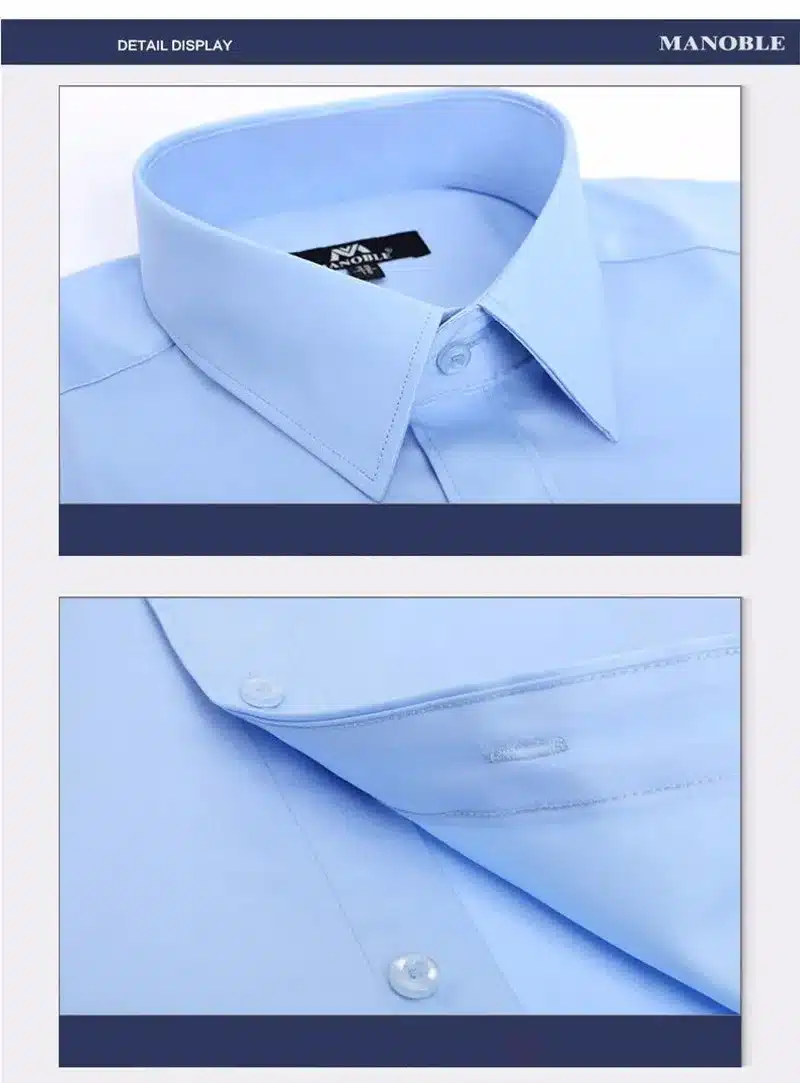 Men's Dress Shirt 100% Cotton 2016 Brands New Regular Fit Cufflink Shirts Business Long Sleeve Business Suits Shirts Solid Color 27