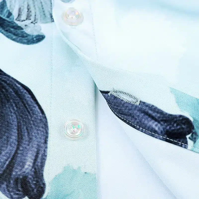 fanzhuan Free shipping New male man Summer casual fashion Men's flower prints Mens Long Sleeved Shirt Korean On Sale 612003 12