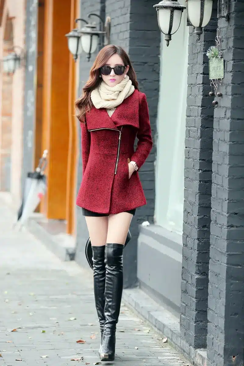 New Europe 2017 Autumn Winter Women's Temperament Woolen Jackets Coats Female Casual Clothing Fashion Women Slim Jackets Coats 13