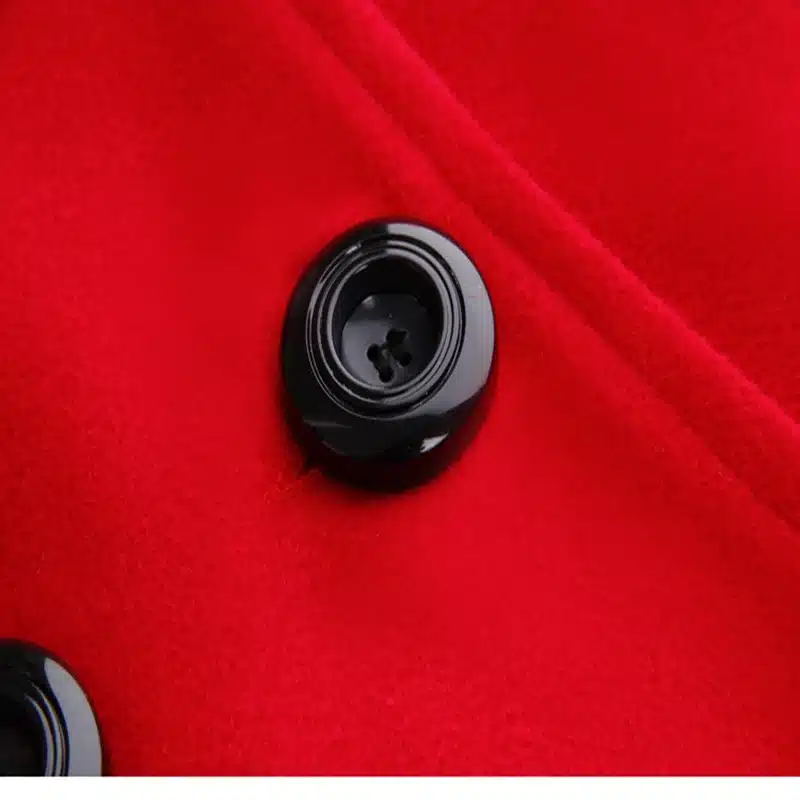 2017 Autumn Winter new fashion women wool coat double breasted coat elegant bodycon cocoon wool long coat Solid color tops LU304 26