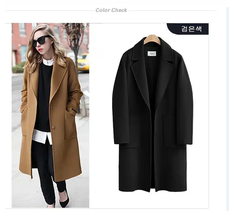 long sleeve winter wool coat women Europe style large size casaco feminino ladies autumn new Slim long woolen coats 2