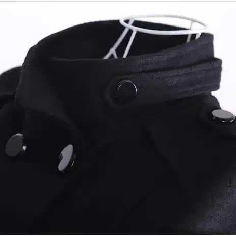 Uwback 2017 New Spring Woolen Coat Trench Women Slim Double Breasted Black Winter Coats Long Outerwear for Women QB323 14
