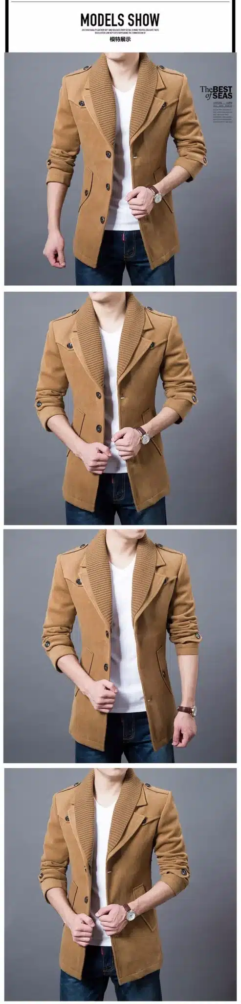 2017 Business Men Casual Warm Coats Size M-3XL High Quality Double Collar Winter Trench Coat Thicken Man Fashion Wool Clothings 10