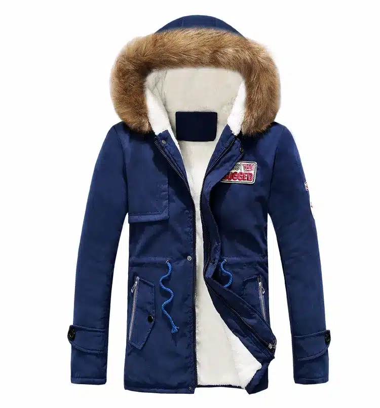 New 2017 Winter Jacket Fur Collar Men'S Down Jacket Cotton-padded Coat Thickening Jacket Parka Men Manteau Homme 16
