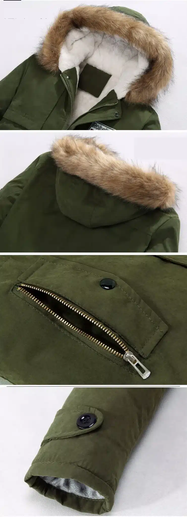 New 2017 Winter Jacket Fur Collar Men'S Down Jacket Cotton-padded Coat Thickening Jacket Parka Men Manteau Homme 18