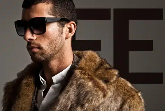 Men Faux Fur Coat Brand Fashion Slim Fit Turn- Down Luxury Long Coat High Quality Winter Snow Warm Fur OverCoat D1575-EU 7