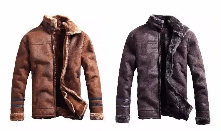 Russian Style Winter Mens Fur Faux Leather Jacket Casual Fashion Streewear Mens Faux Fur Leather Jackets Overcoat Velvet C235 14