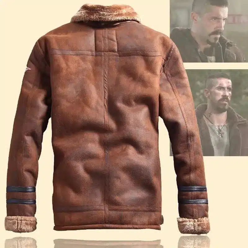 Russian Style Winter Mens Fur Faux Leather Jacket Casual Fashion Streewear Mens Faux Fur Leather Jackets Overcoat Velvet C235 18