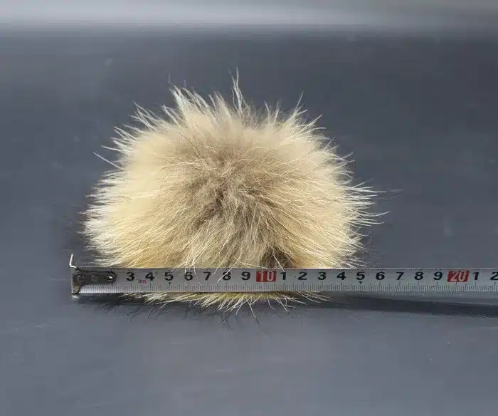 FURANDOWN Winter Hat Baby Children Raccoon Fur Pompom Hats Boy And Girls Warm Beanie Hat Cap For Kids 23