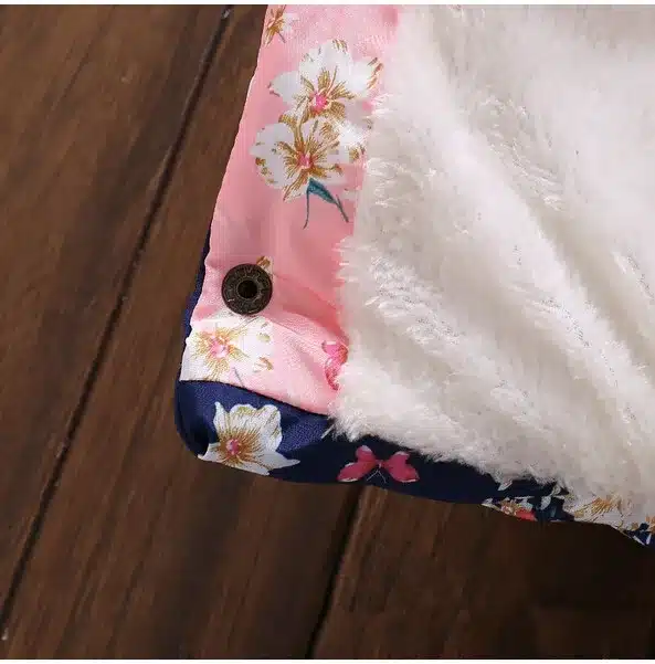 New Girls Outerwear children's clothing Baby girl fashion printed cotton coat Kids winter warm jacket clothes for 1-4 years old 17