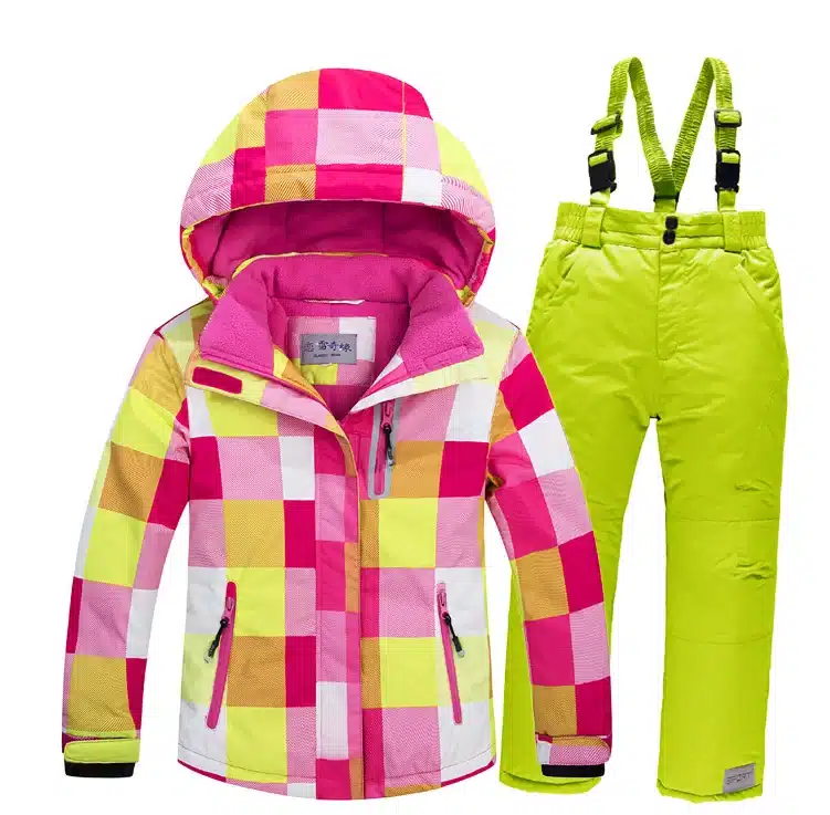 OLEKID Winter Children Ski Suit Windproof Warm Girls Clothing Set Jacket + Overalls Boys Clothes Set 3-16 Years Kids Snow Suits 17