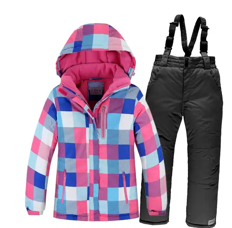 OLEKID Winter Children Ski Suit Windproof Warm Girls Clothing Set Jacket + Overalls Boys Clothes Set 3-16 Years Kids Snow Suits 18