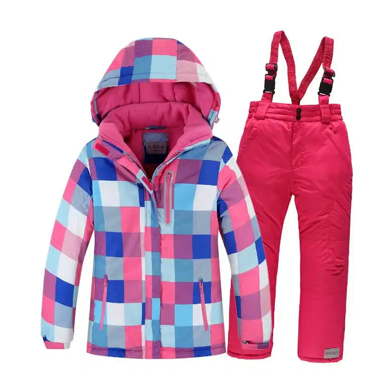 OLEKID Winter Children Ski Suit Windproof Warm Girls Clothing Set Jacket + Overalls Boys Clothes Set 3-16 Years Kids Snow Suits 19
