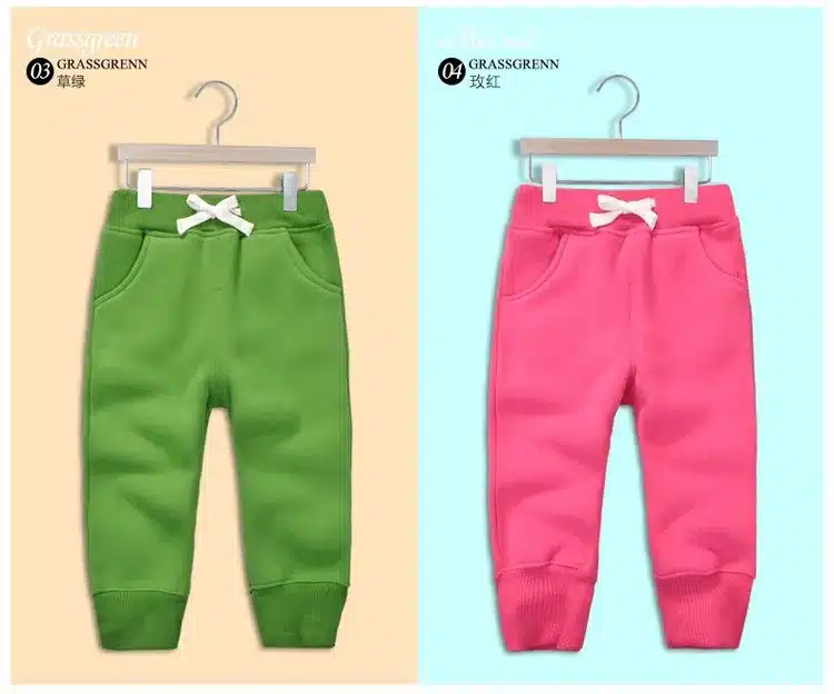 1-5Y baby pants children trousers boys winter pants fleece warm thick pants for girls clothing boy trousers autumn 1014 1