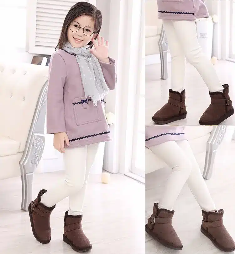 Lint Winter Girls Leggings Super Thicken Warm Girl Pants Kids Pants Elastic Waist Legging Children Clothing Pants 2-7 Y 13