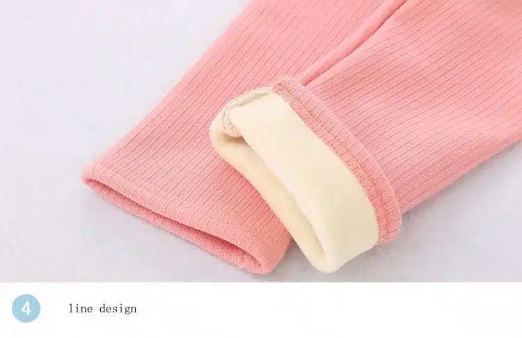 Lint Winter Girls Leggings Super Thicken Warm Girl Pants Kids Pants Elastic Waist Legging Children Clothing Pants 2-7 Y 24