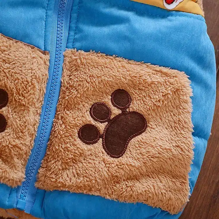 2017 New Baby Boys Girls Winter Coat Kids Warm Vest Children thicken Outerwear Jacket fashion cartoon hooded 3 Colors 23