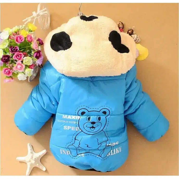 CNJiaYun Baby Girls Boys Jacket Winter Warm Thick Cotton Cartoon Panda hooded Kids Coat Children Lovely Outerwear kids Clothing 12