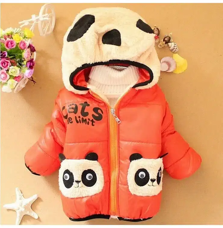 CNJiaYun Baby Girls Boys Jacket Winter Warm Thick Cotton Cartoon Panda hooded Kids Coat Children Lovely Outerwear kids Clothing 13