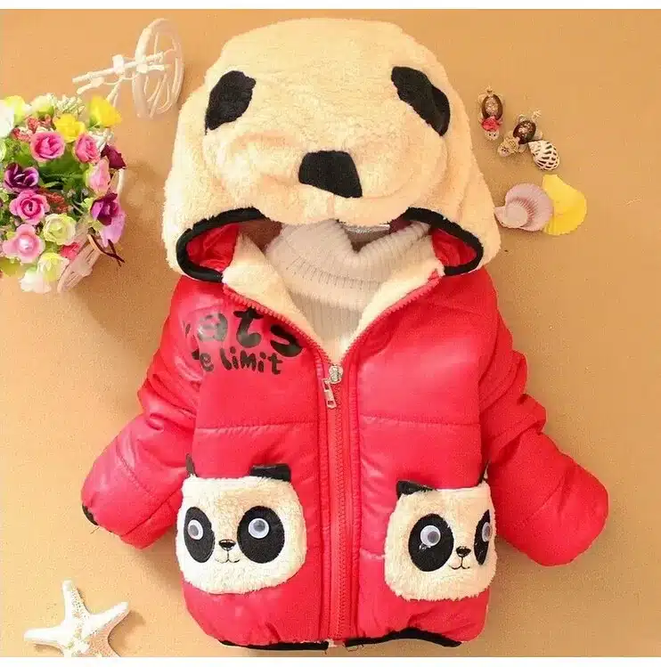 CNJiaYun Baby Girls Boys Jacket Winter Warm Thick Cotton Cartoon Panda hooded Kids Coat Children Lovely Outerwear kids Clothing 16
