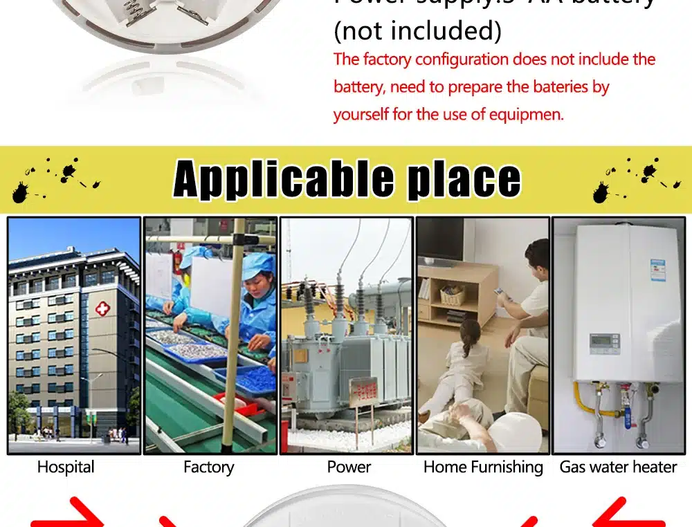Home Security 85dB Warning High Sensitive LCD Photoelectric Independent CO Gas Sensor Carbon Monoxide Poisoning Alarm System 7