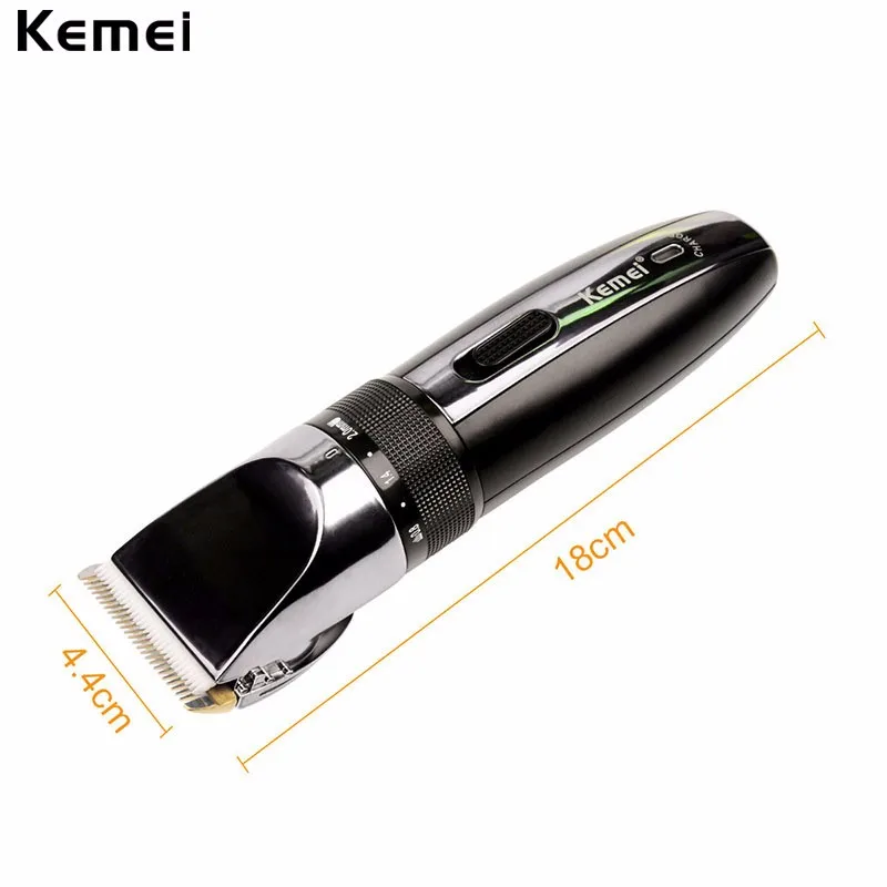 Kemei Electric Hair Clipper Rechargeable Hair Trimmer Shaver Razor Cordless 0.8-2.0mm Adjustable Low Noise For Adult /Child 4747 21