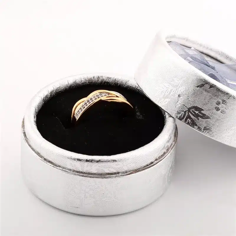 BUDONG Rings for Women Valentine Present Fashion Spiral CZ Crystal Gold-Color Mid Ring Cubic Zirconia Promise Jewelry xuR247 27