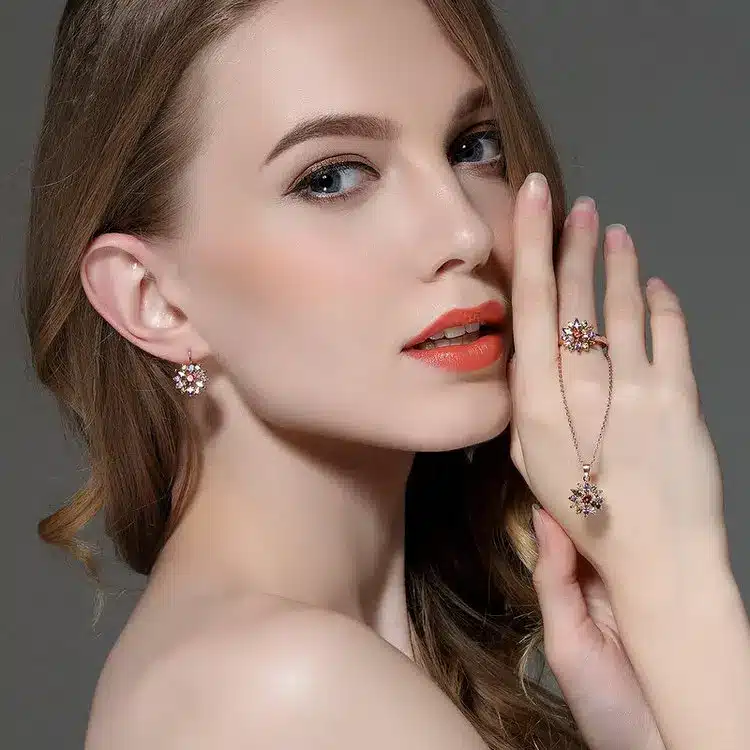 BAMOER 3 Colors Rose Gold Color Finger Ring for Women with AAA Multicolor Cubic Zircon Wedding Berloque #6 7 8 9 JIR031 29