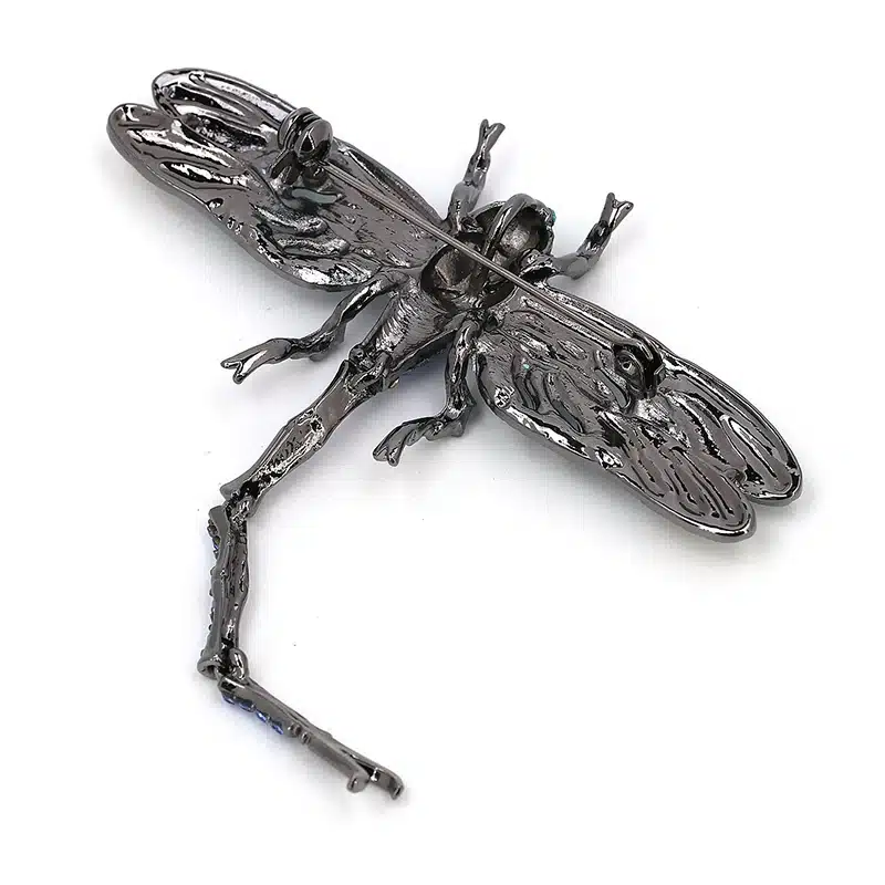 High Quality Crystal Dragonfly Brooches for Women Girl Green Jewelry Scarf Lapel Pins Brooch Antique Accessories O2202-1 17