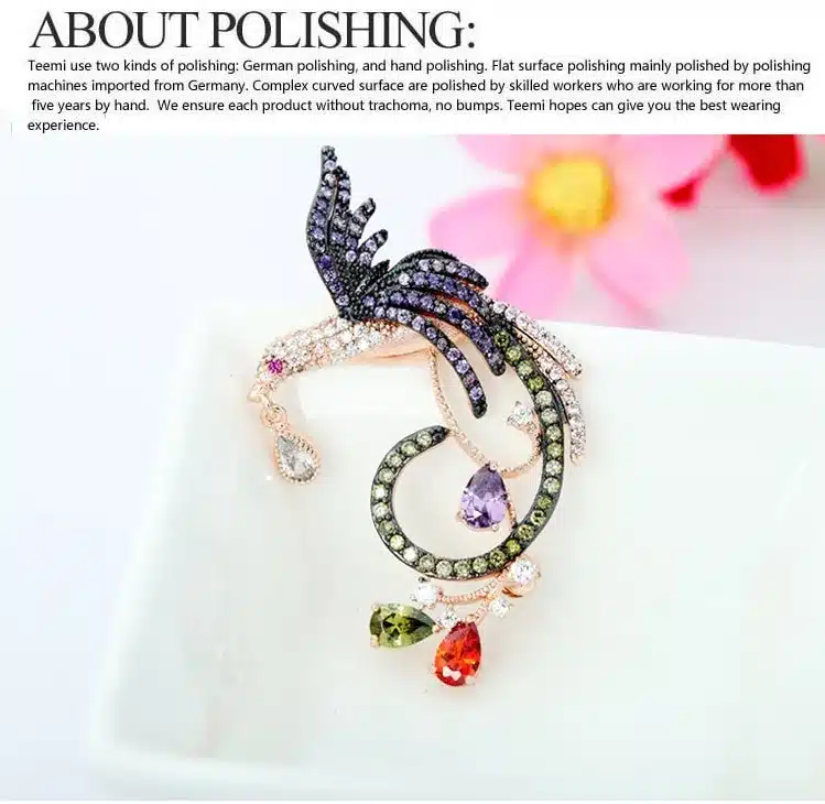 LUOTEEMI Unique hot Selling Women Wedding Brooches Luxury Colorful Zircon Phoenix Bird Brooch Pins for Wedding Party Gift 37