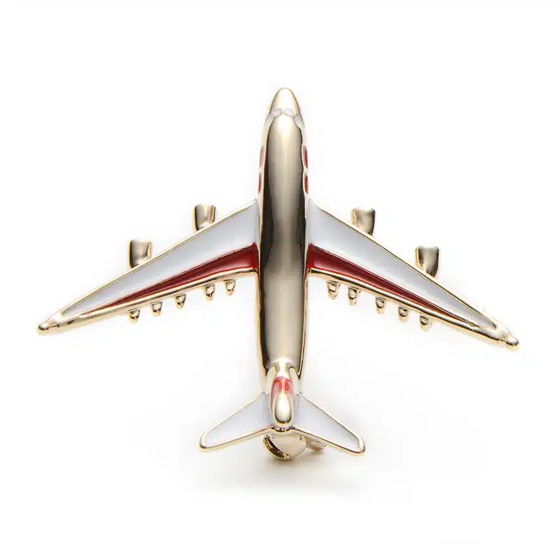 Alloy Airplane Brooch Pins Enamel Red Blue Plane Luxury Brand Brooches For Women Men Costumes Aircraft Brooch 11