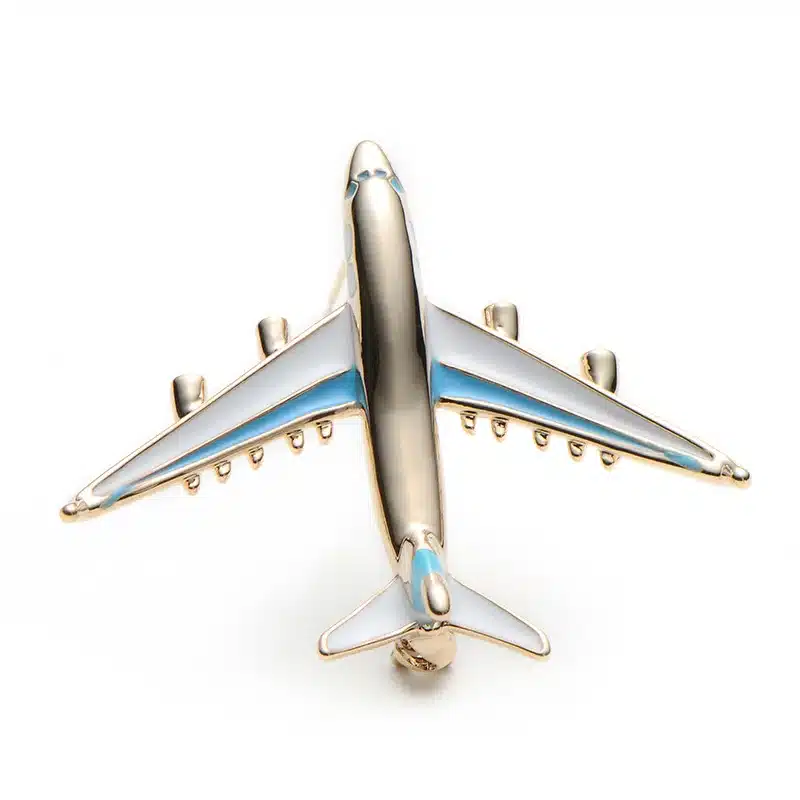 Alloy Airplane Brooch Pins Enamel Red Blue Plane Luxury Brand Brooches For Women Men Costumes Aircraft Brooch 14