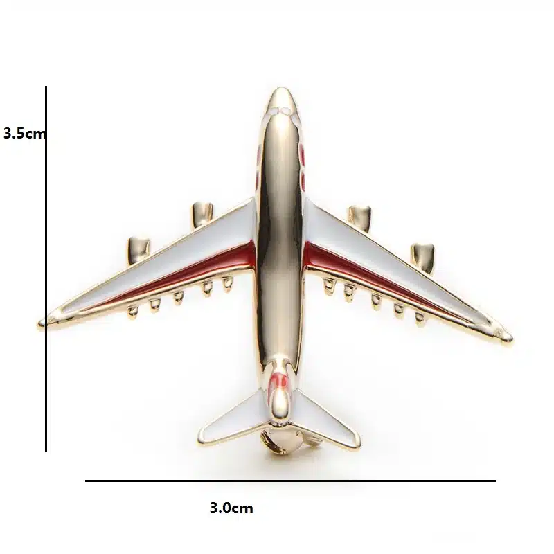 Alloy Airplane Brooch Pins Enamel Red Blue Plane Luxury Brand Brooches For Women Men Costumes Aircraft Brooch 12