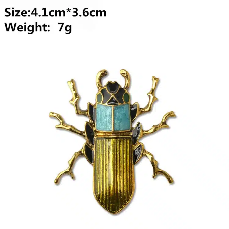MZC 9 Styles Insect Bee Frog Brooch Pin Female Hijab Pin Snails Beetle Brosh Male Suit Lapel Pin Animal Crystal Strass Brosche 11