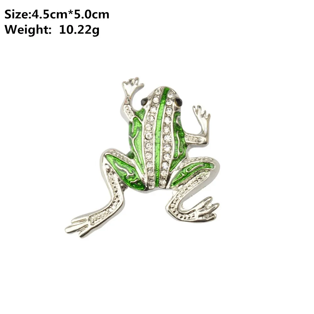 MZC 9 Styles Insect Bee Frog Brooch Pin Female Hijab Pin Snails Beetle Brosh Male Suit Lapel Pin Animal Crystal Strass Brosche 17