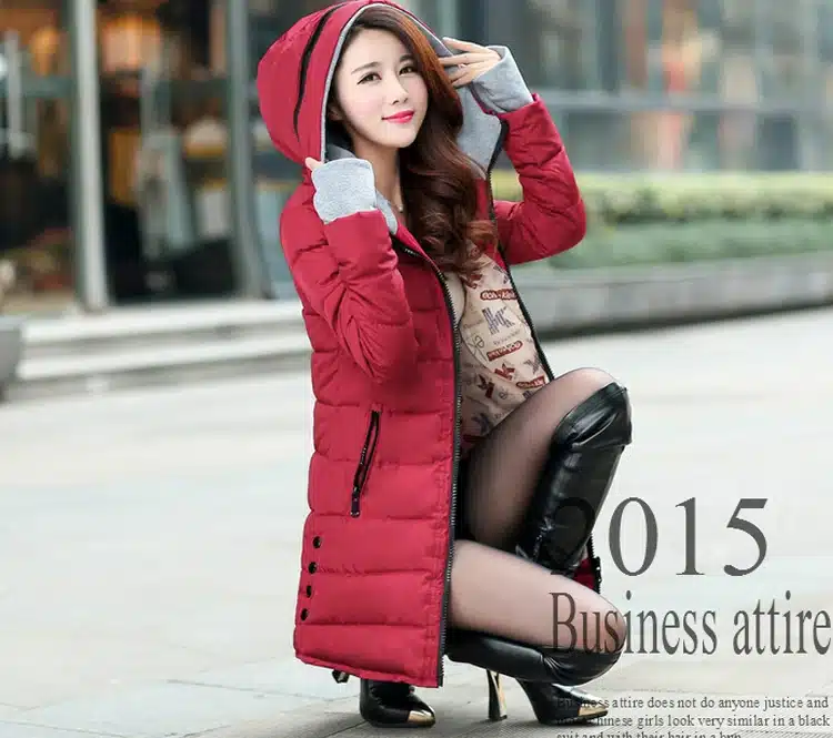 2017 women winter hooded warm coat plus size candy color cotton padded jacket female long parka womens wadded jaqueta feminina 10