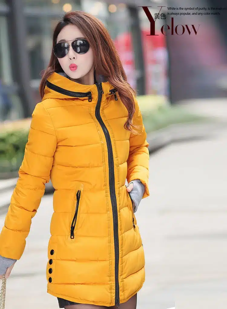 2017 women winter hooded warm coat plus size candy color cotton padded jacket female long parka womens wadded jaqueta feminina 16