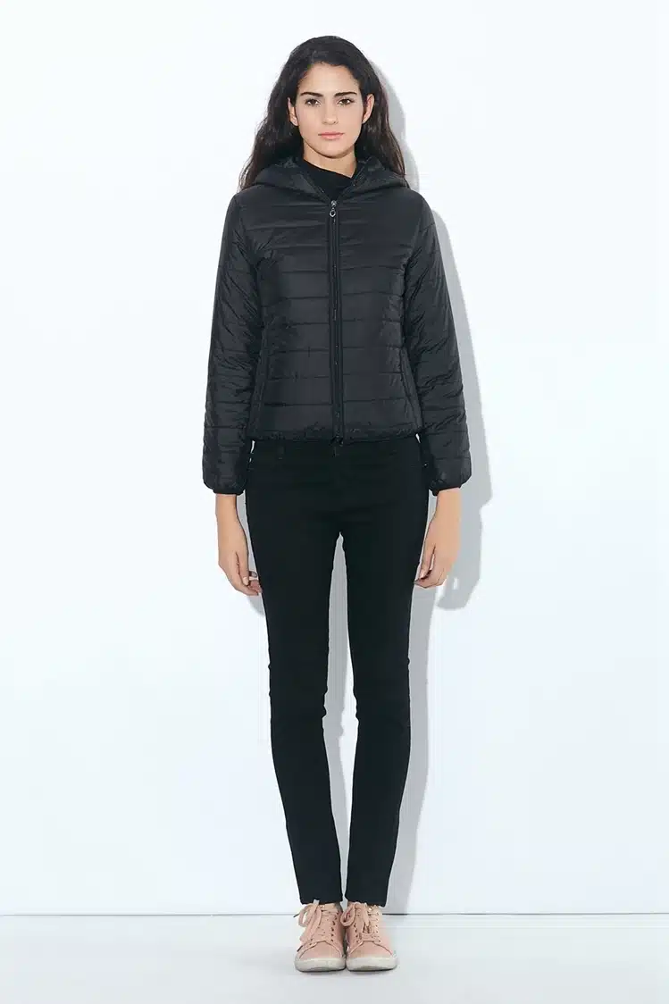 2017 New Brand Autumn Spring Women Basic Jacket Female Slim Zipper Hooded Cotton Coats Casual Black Winter Jackets 15