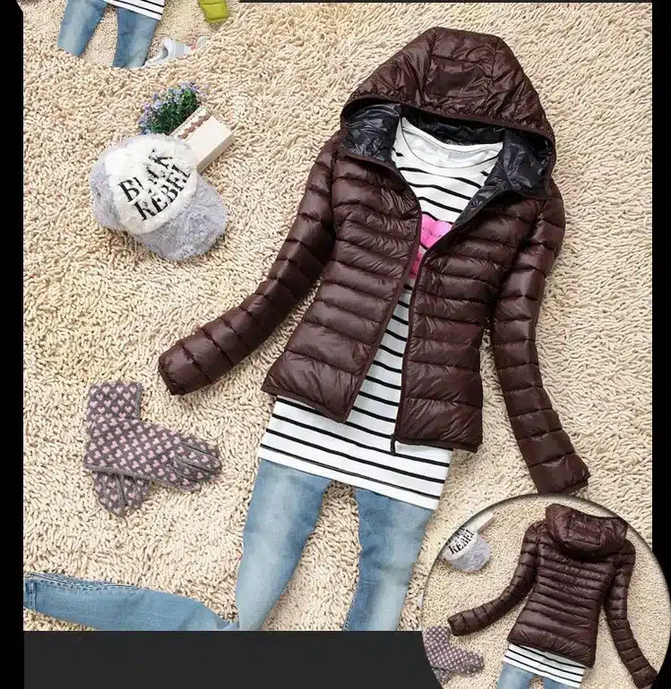2017 New Brand Autumn Spring Women Basic Jacket Female Slim Zipper Hooded Cotton Coats Casual Black Winter Jackets 27