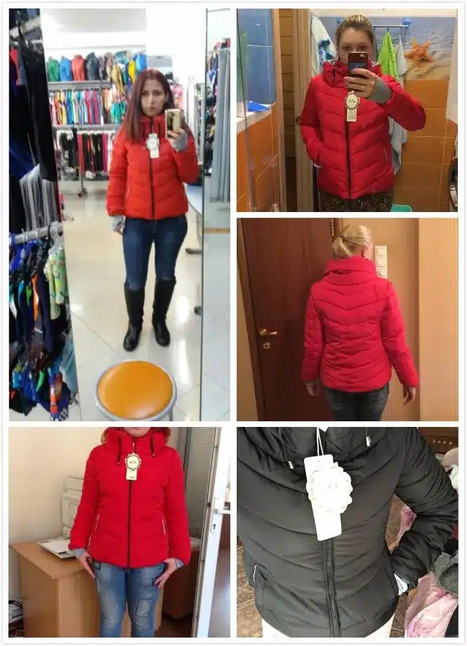 2017 Women Basic Down Top Jacket Plus Size Female Coat Slim Autumn Winter Parkas Collar Outerwear Long Sleeve Casual Jackets 4