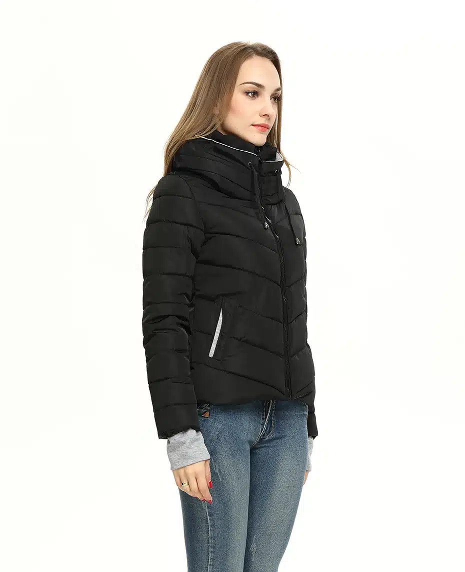 2017 Women Basic Down Top Jacket Plus Size Female Coat Slim Autumn Winter Parkas Collar Outerwear Long Sleeve Casual Jackets 6