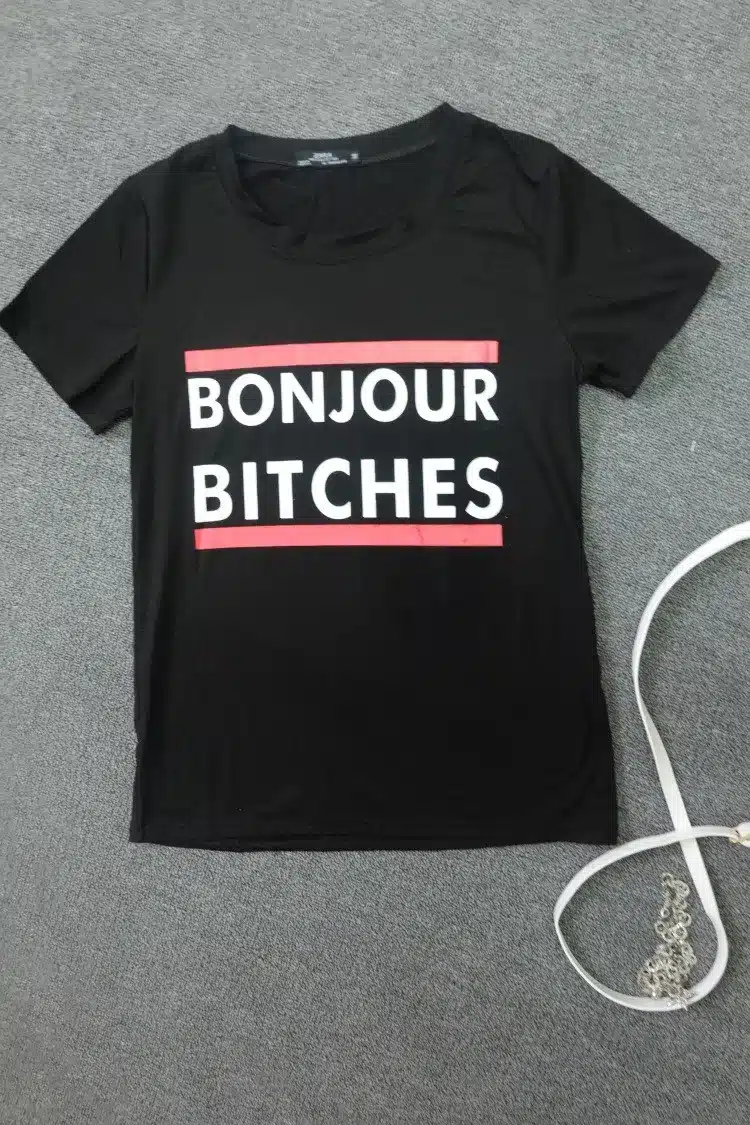 Women Clothing 2016 Fashion Women Short Sleeve Print T-shirt Women's Tees Rock-shirt Women Better Camisetas y tops 14