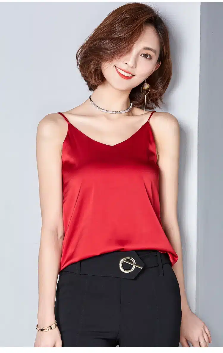 Women Camis Silk Halter Top Women Camisole 2017 Summer Style Sexy Sleeveless Vest Slim White Crop Top Roupas Femininas XXL 31